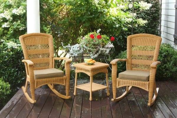 portside 3 pc plantation rocker set in southwest amber