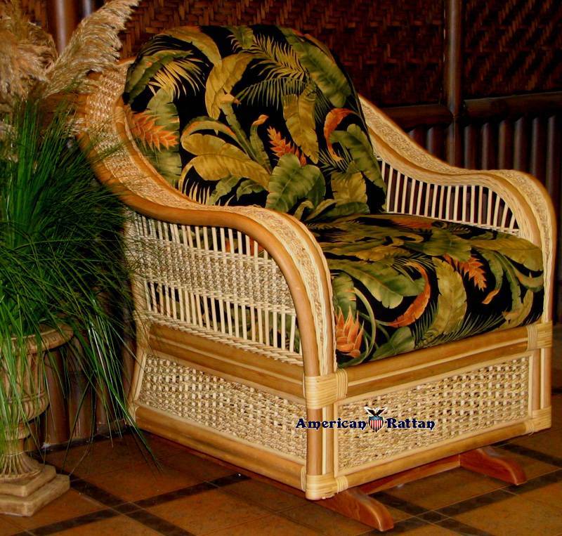 Spice Islands Rattan Single Glider Model SIGAC