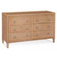 Naples Wicker and Rattan 6-Drawer Dresser Model 807-041 by Braxton Culler