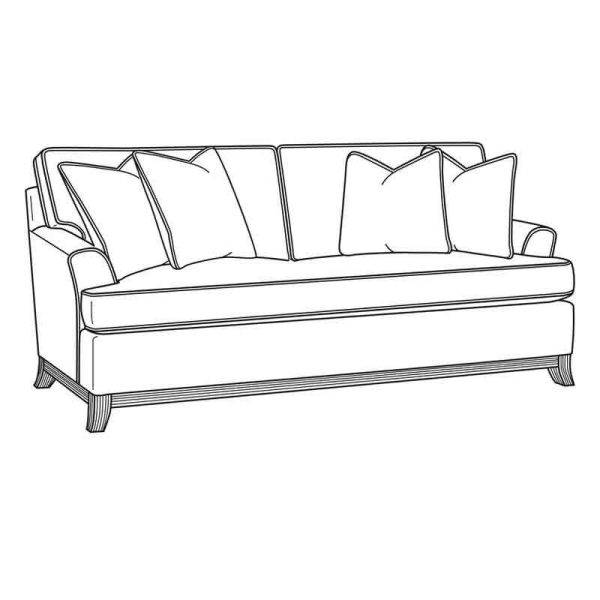 Oaks Way Bench Queen Indoor Sleeper Sofa by Braxton Culler Model 1047-0151