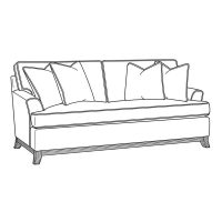 Oaks Way Indoor Bench Seat Sofa by Braxton Culler Model 1047-0111