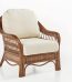 Bermuda Indoor Pecan Lounge Chair by South Sea Rattan Model 1401