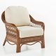 Bermuda Indoor Pecan Lounge Chair by South Sea Rattan Model 1401