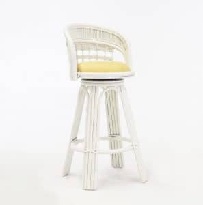 Bermuda Whitewash Stain Barstool or Counterstool by South Sea Rattan Model 1409