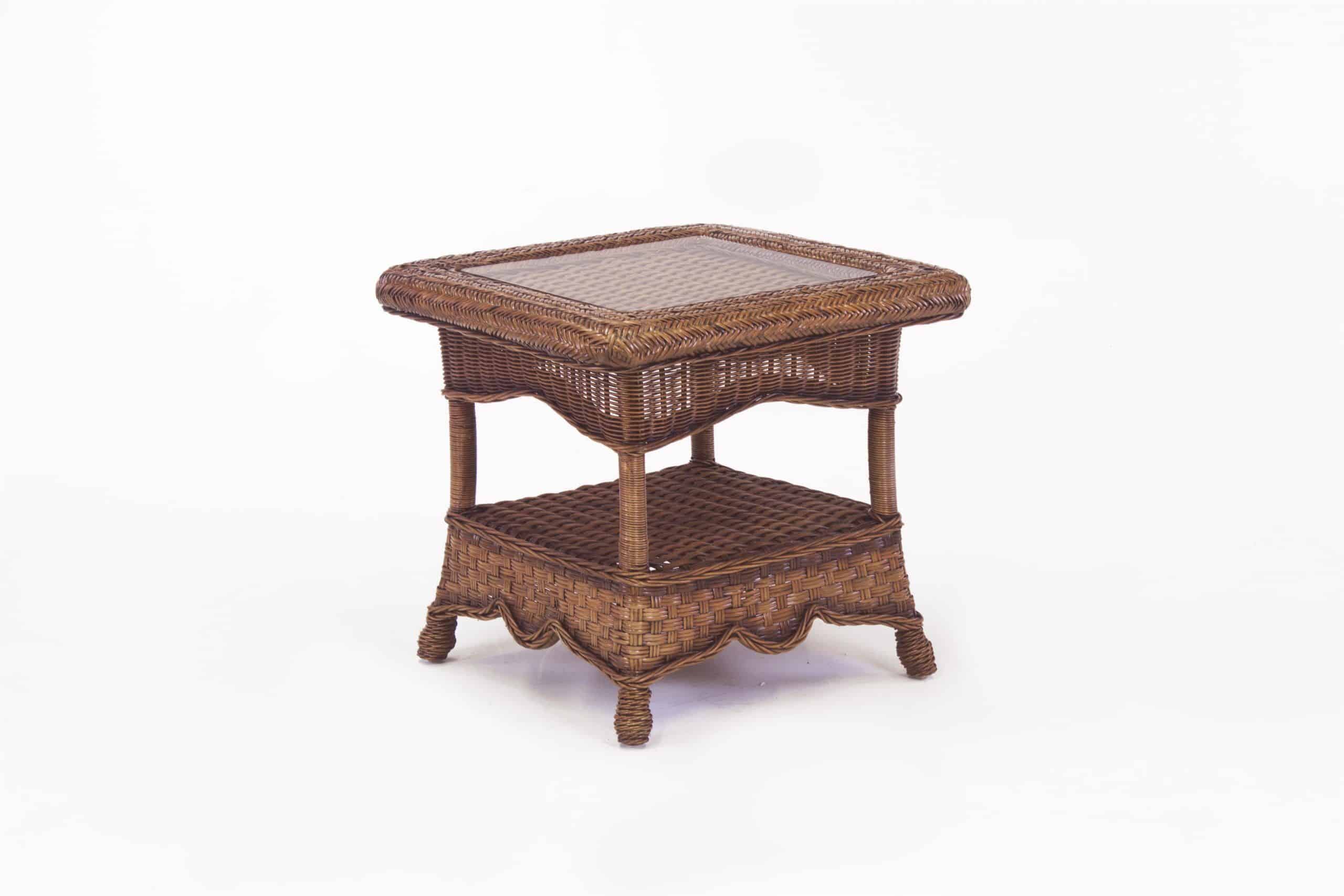 Autumn Morning Indoor Wicker End Table