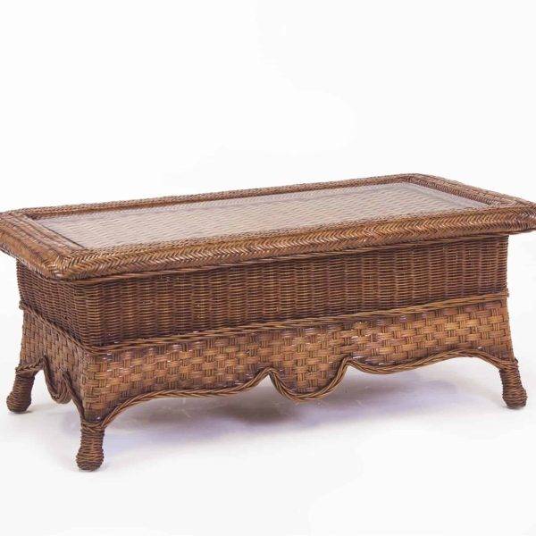 Autumn Morning Indoor Wicker Coffee Table Model 2444 by South Sea Rattan