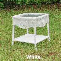 Riviera End Table in White