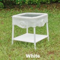 Riviera End Table in White