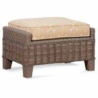 Lake Geneva Outdoor Ottoman Wicker Model 444-009 by Braxton Culler