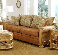 Aruba Rattan and Wicker Sofa by Stanley Chair Model 229