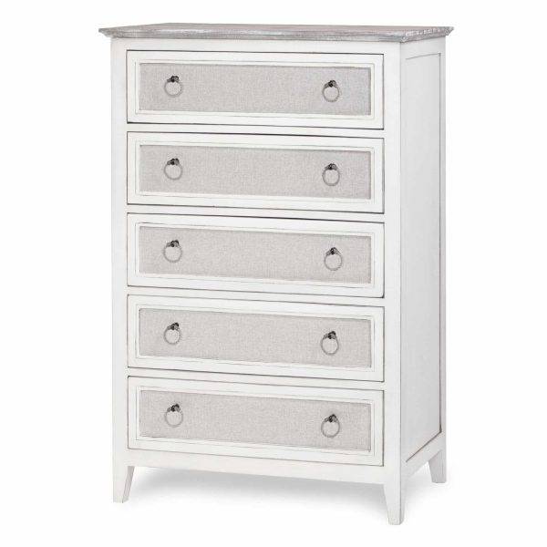 Captiva Island Grey Wash 5 Drawer Chest B86335 By Seawinds Trading