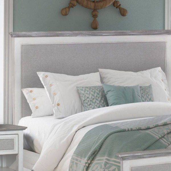 Captiva Island Grey Wash King Headboard B86341 By Seawinds Trading