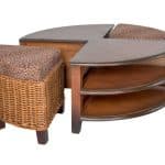 Cocktail Table with 4 Stools with Cushions +$900.00