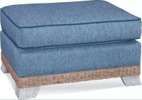 Fairwind Ottoman made of Indoor Wood and Wicker – Model 2932-009