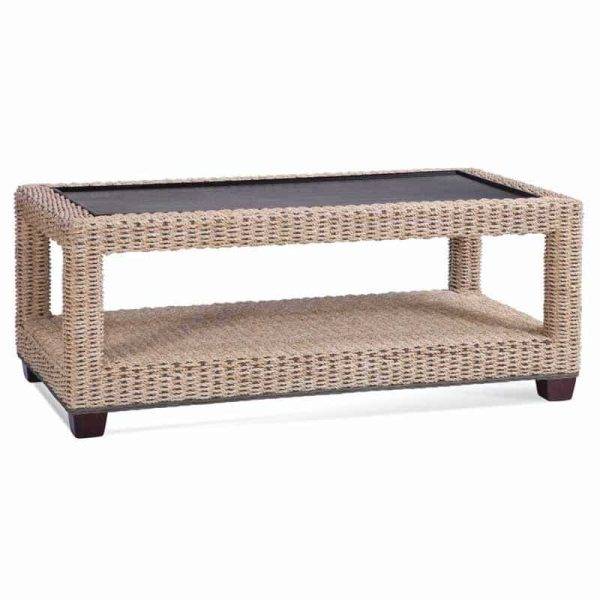 Monterey Hand Woven Rattan Coffee Table Model 4960-072 by Made in the USA by Braxton Culler