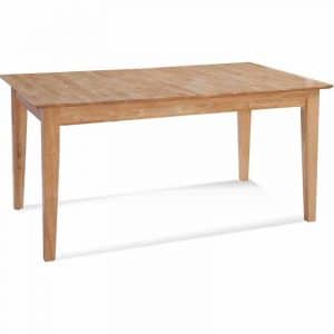 Hues Solid Rubberwood Extension Dining Table to 96 Inches Model 1064-E76 Made in the USA by Braxton Culler