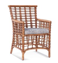 Bridgehampton Rattan Dining Arm Chair by Braxton Culler Model 1031-029