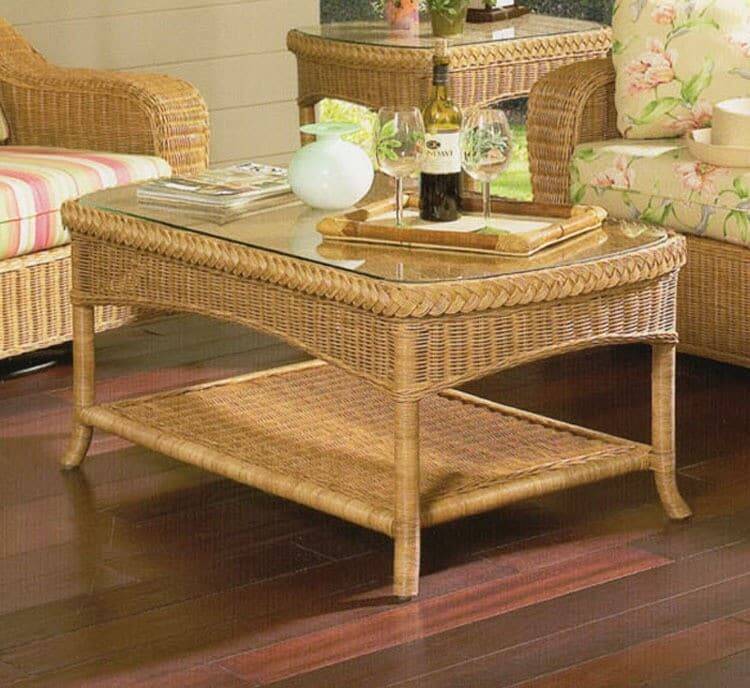 cane coffee tables for sale