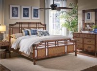 Palm Cove Rattan Wicker King Complete Bed