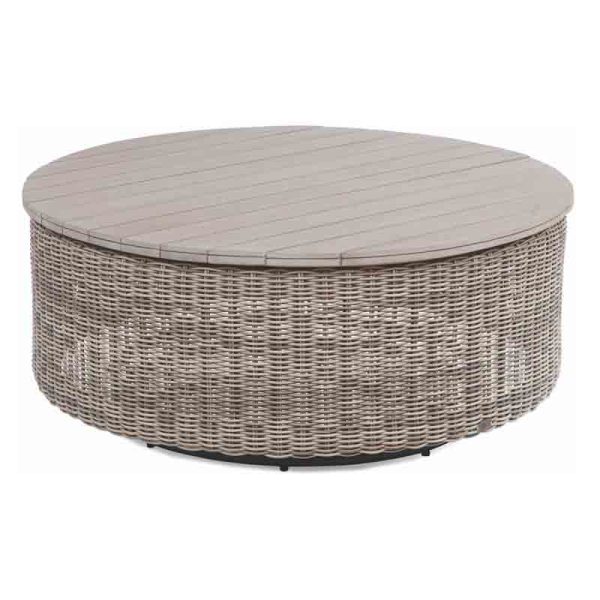 Paradise Bay Outdoor Patio (Nice enough for Indoor) Wicker Rattan Round Chat Table Model 486-070 Made in the USA by Braxton Culler – FREE SHIPPING