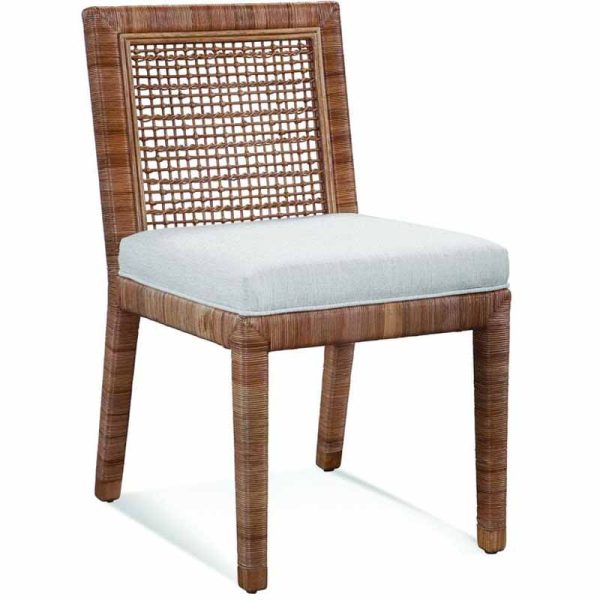 Pine Isle Dining Side Chairs made of Indoor Wood and Wicker – Model 1023-028