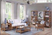 Pine Isle Rattan and Wicker 5 Pc Living Room Set Model 1023-SET Made in the USA by Braxton Culler