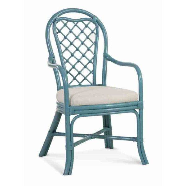 Trellis Rattan Dining Arm Chairs 979-029 by Braxton Culler