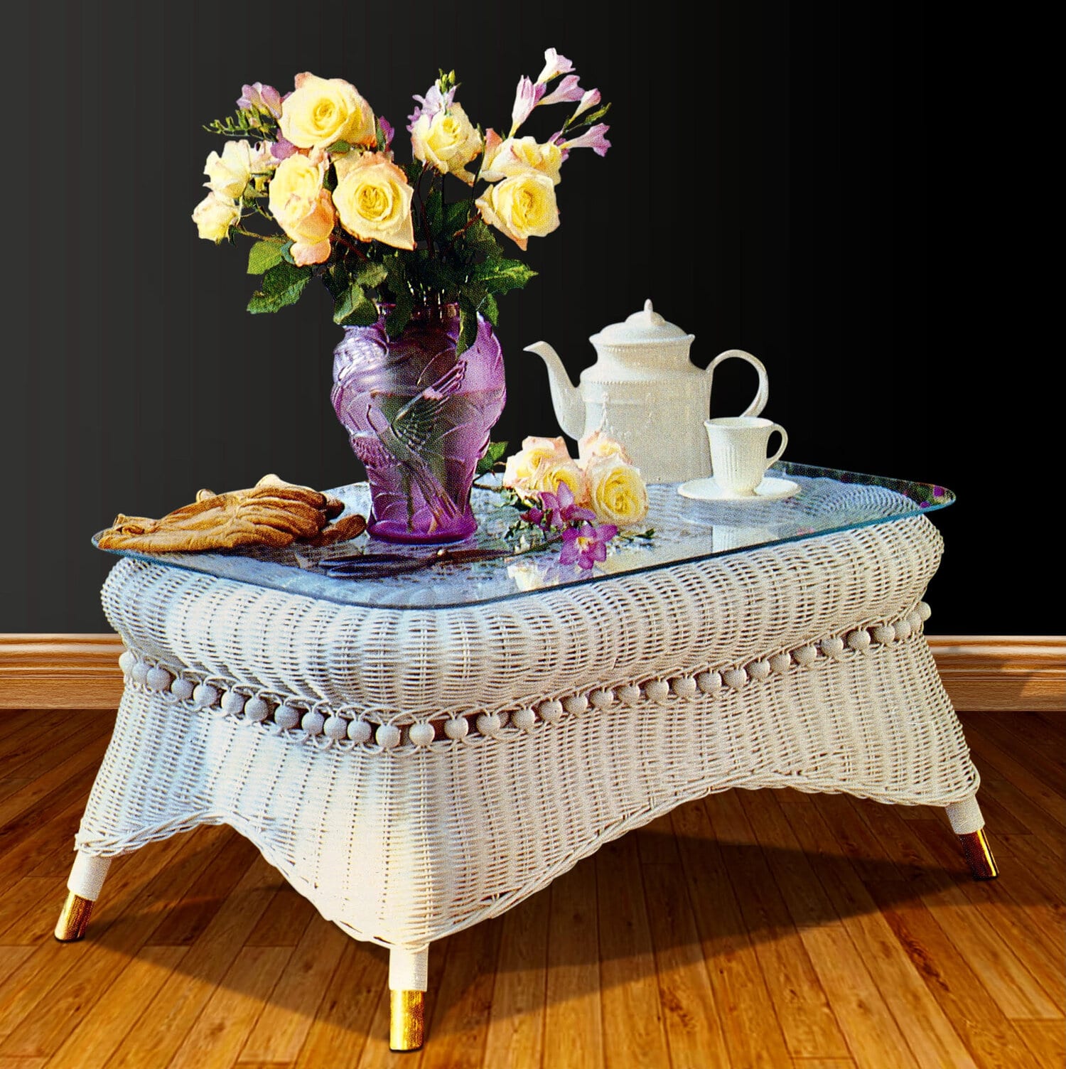 country white coffee table
