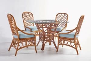 Antigu Dining Set with Side Chairs
