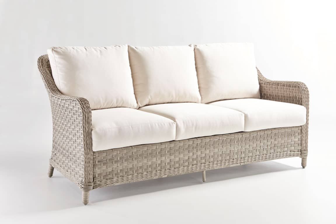 Mayfair Outdoor Wicker Sofa 77803 by South Sea Rattan