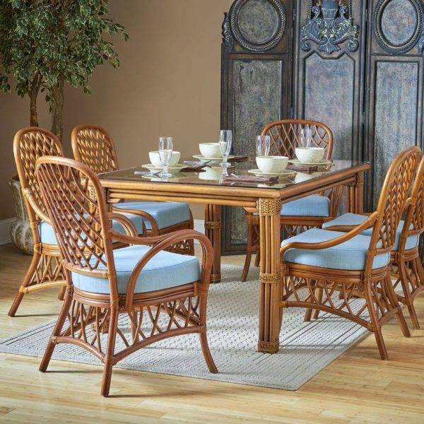 South Sea Rattan Rectangle Dining Set