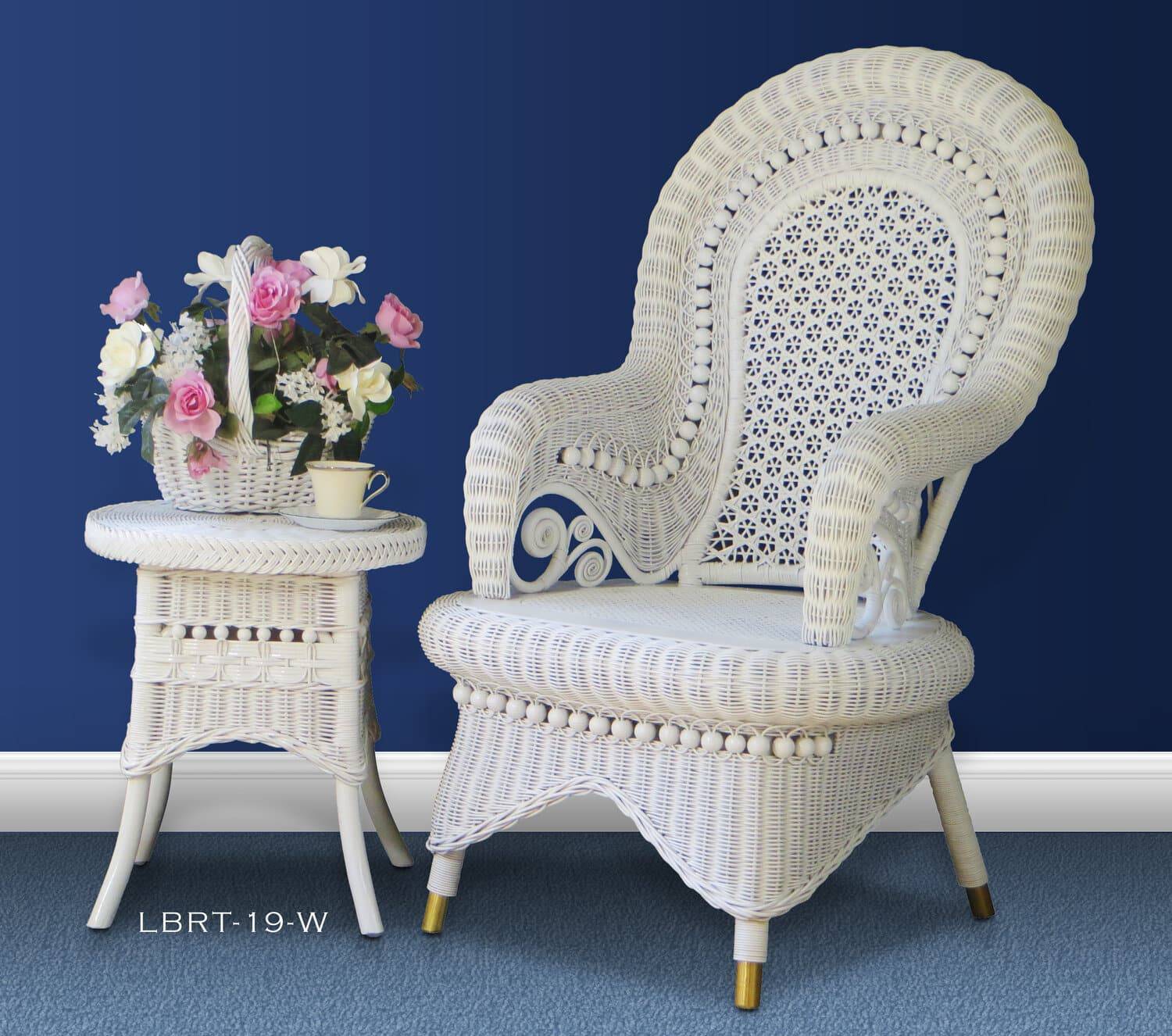 Country White Chair and Loop Ball Table