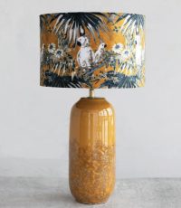 Cockatoo Porcelain Lamp