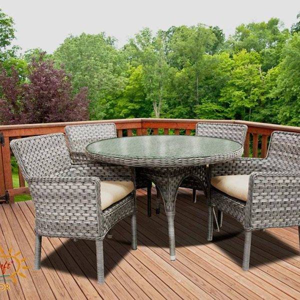 lorca 5 pc dining set by beachcraft