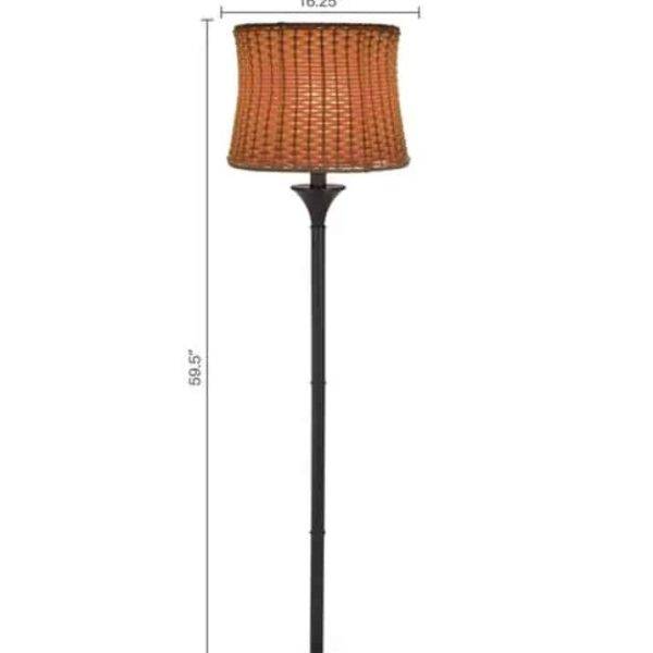 Pocologan Outdoor and Indoor Basket-weave 59.5″ H Floor Lamp – FREE SHIPPING 2