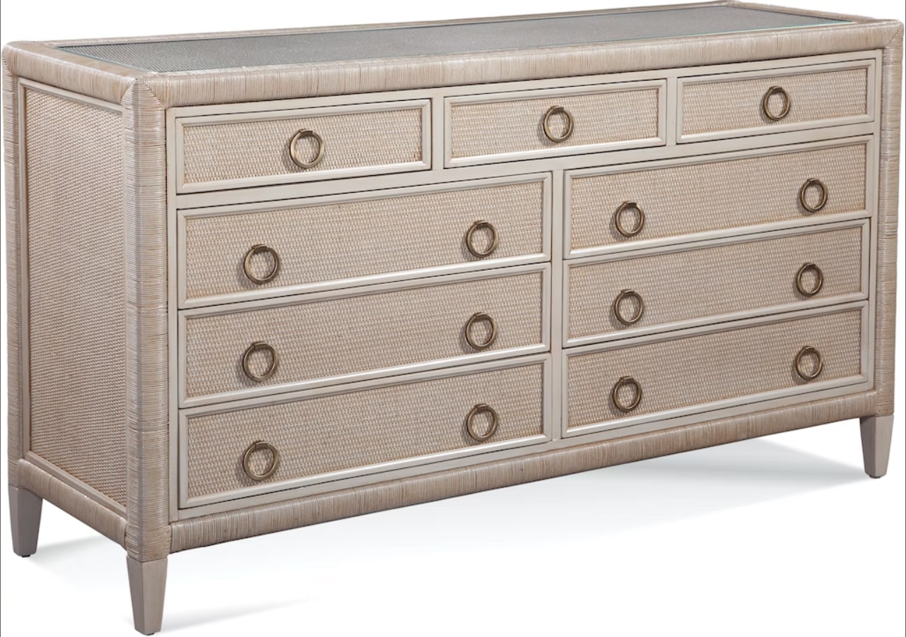 Sabal Bay Wicker and Rattan 9 Drw Dresser Model 809-141 by Braxton Culler