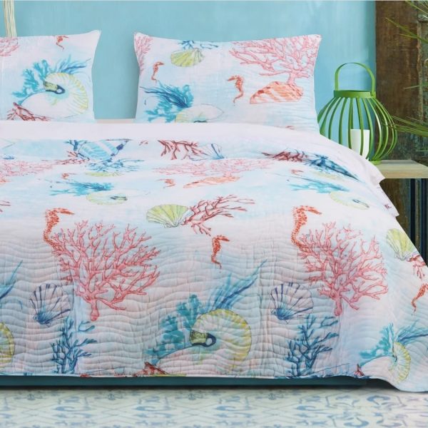 Beach Club Ultrasoft Reversible Quilt Set – Free Shipping