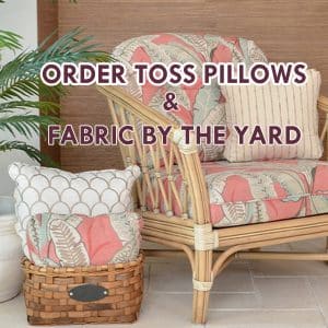fabric by the yard and toss pillow
