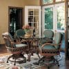 Antigua Caster dining chair set