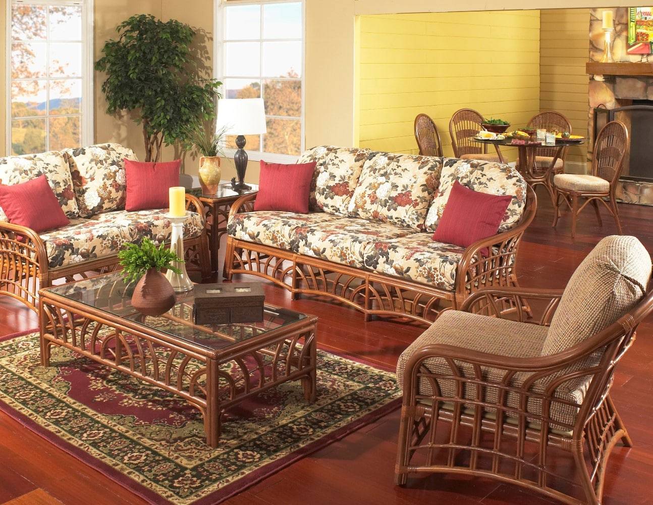 Indoor Wicker And Rattan Living Room