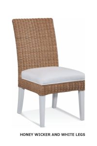 Farmhouse Honey wICKER and White Legs