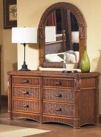 Polynesian Dresser and Mirror