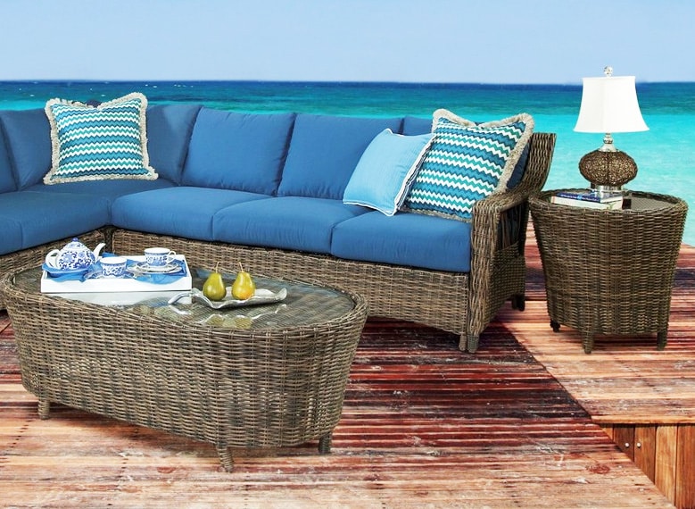 Wicker patio loveseat clearance hot sale