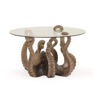Octopus Hand Painted Resin Coffee Table