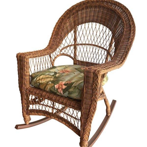 cape charles rocker in light brown stain