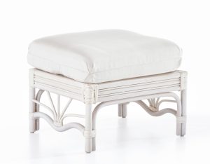 Palm Harbor White Ottoman