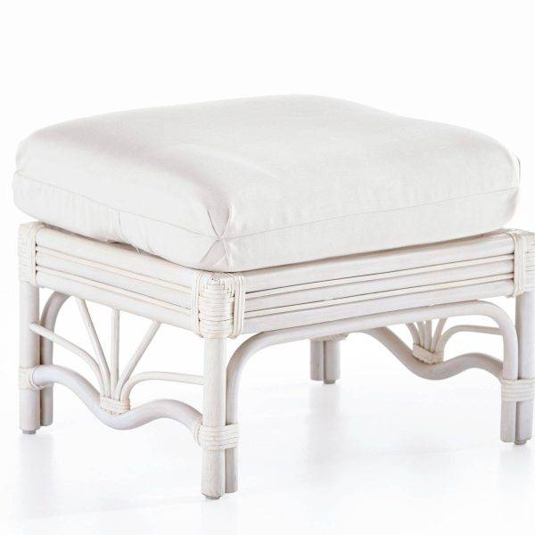 Palm Harbor White Ottoman