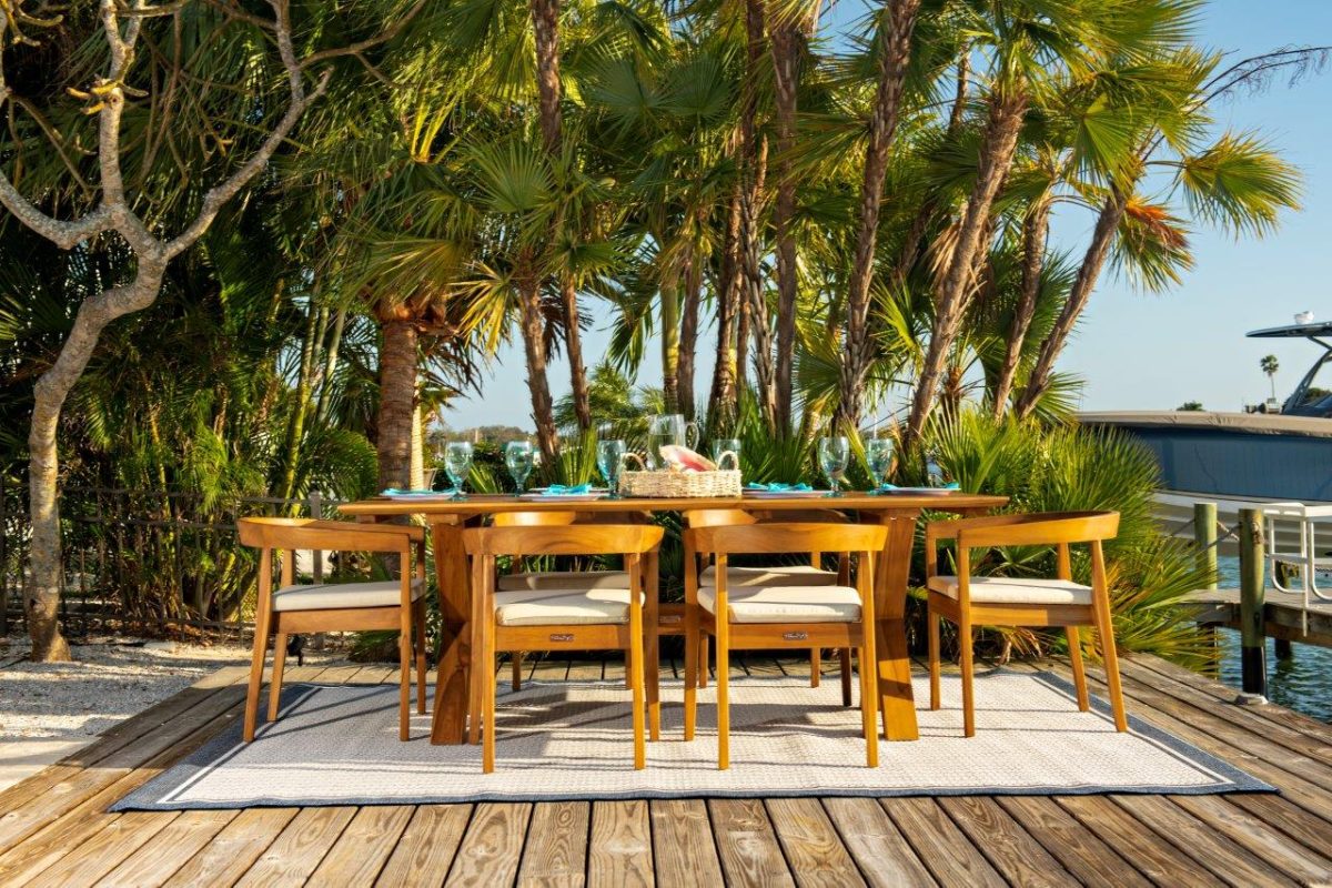 Panama Jack Teak Dining Table Set