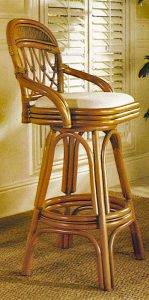 antigua rattan barstool