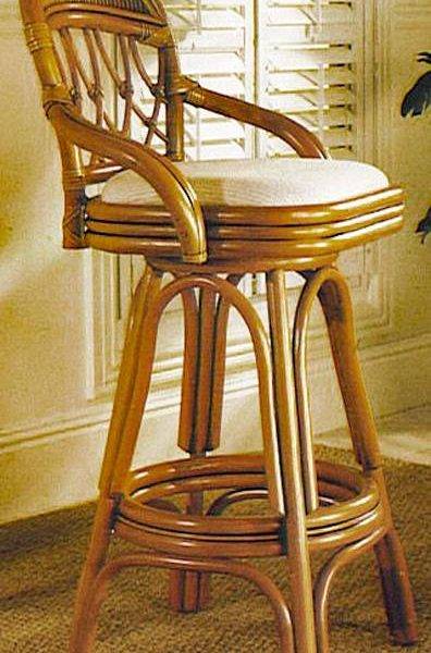 antigua rattan barstool